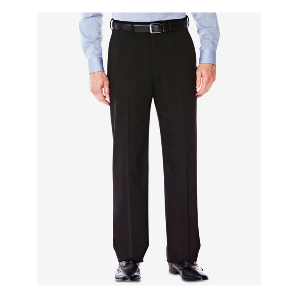 J.M. HAGGER Mens Navy Flat Front, Classic Fit Stretch Suit Separate Pants 36X29